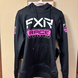 FXR Women's Black and Pink Hoodie